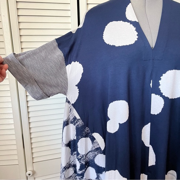 NEW Alembika Lily Top Mixed print Navy XS - Picture 5 of 12